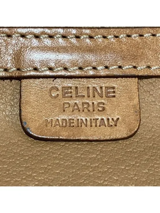 Celine Macadam Pattern Leather Tote - Picture 4 of 9